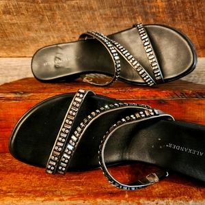 Rhinestone sandals cute!